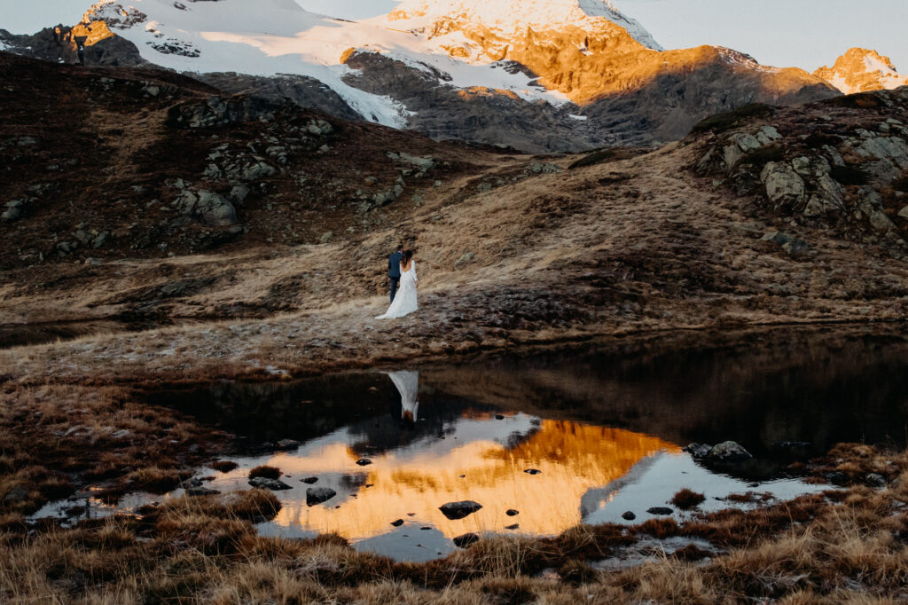 Elopement photographer St. Moritz, Bernina, Samedan, Pontresina